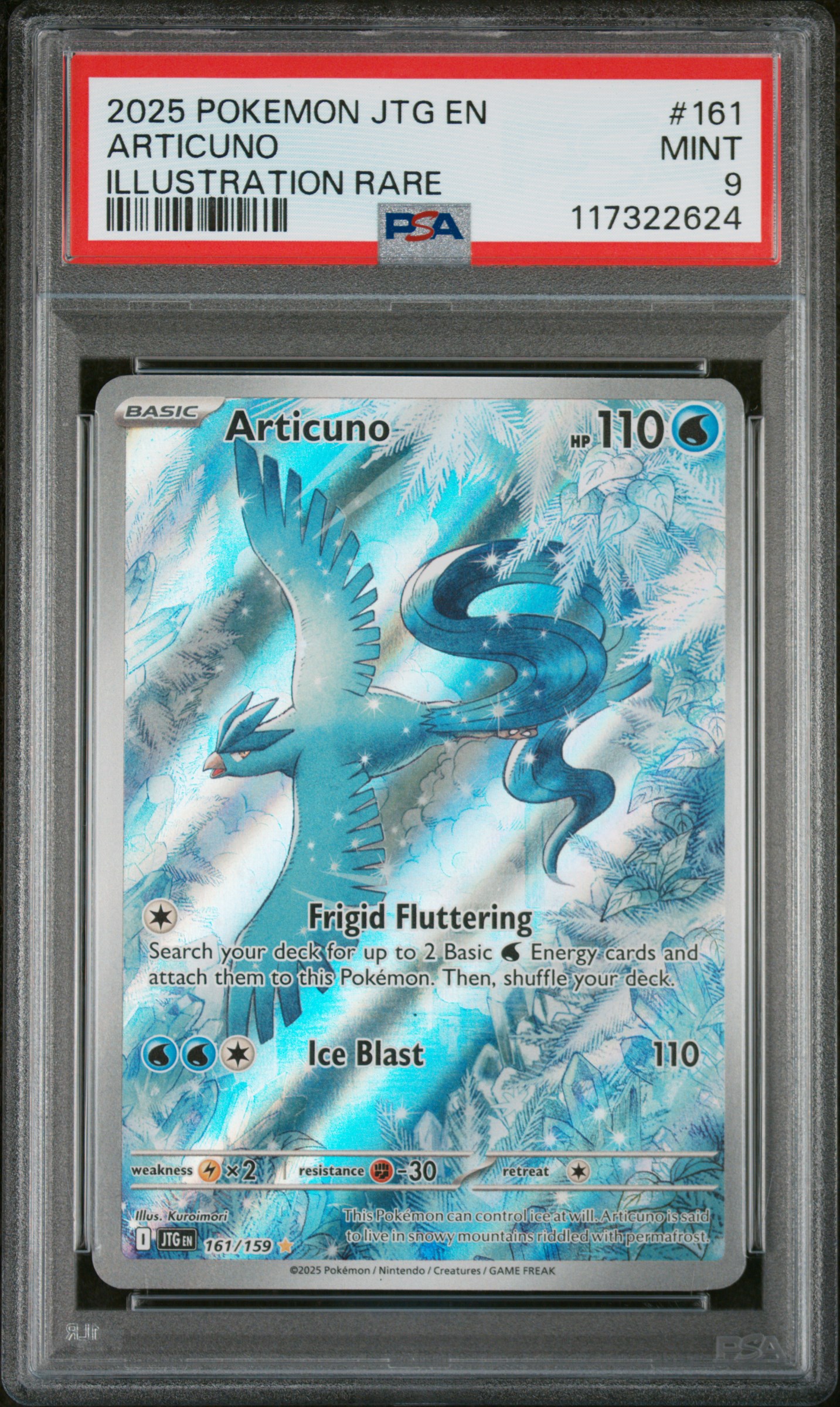 2025 #161 Articuno PSA 9 Jtg EN-Journey Together