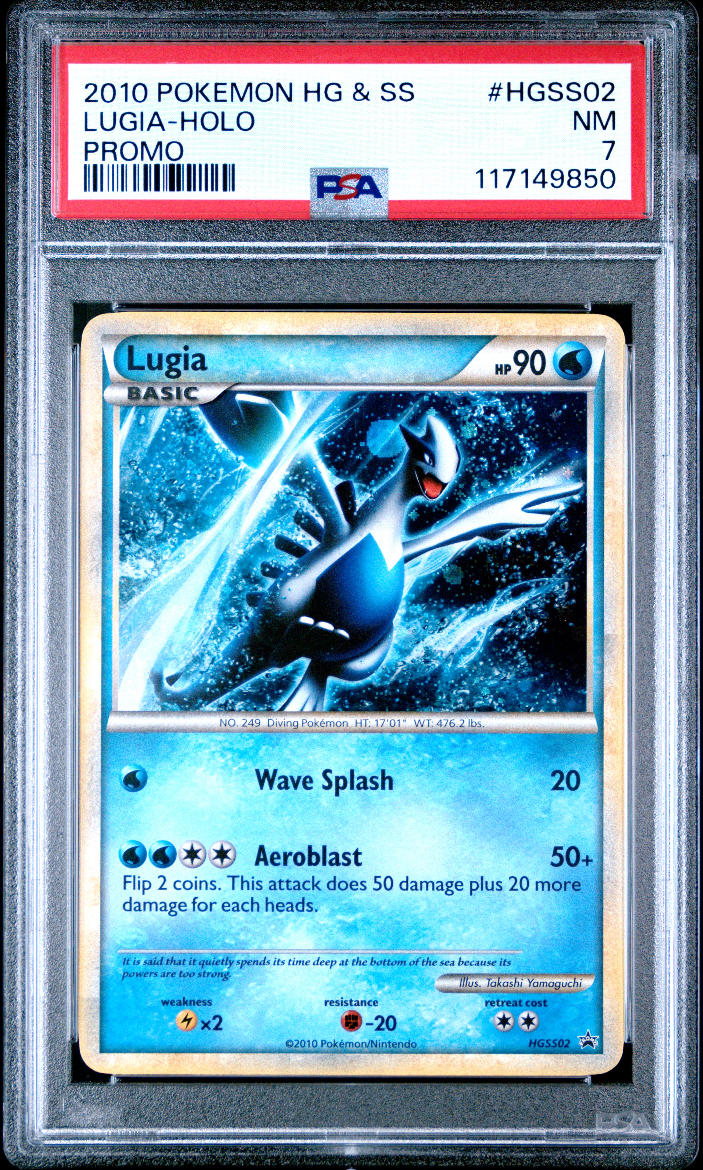 2010 Pokémon HGSS Promo Lugia Holo PSA 7 NM