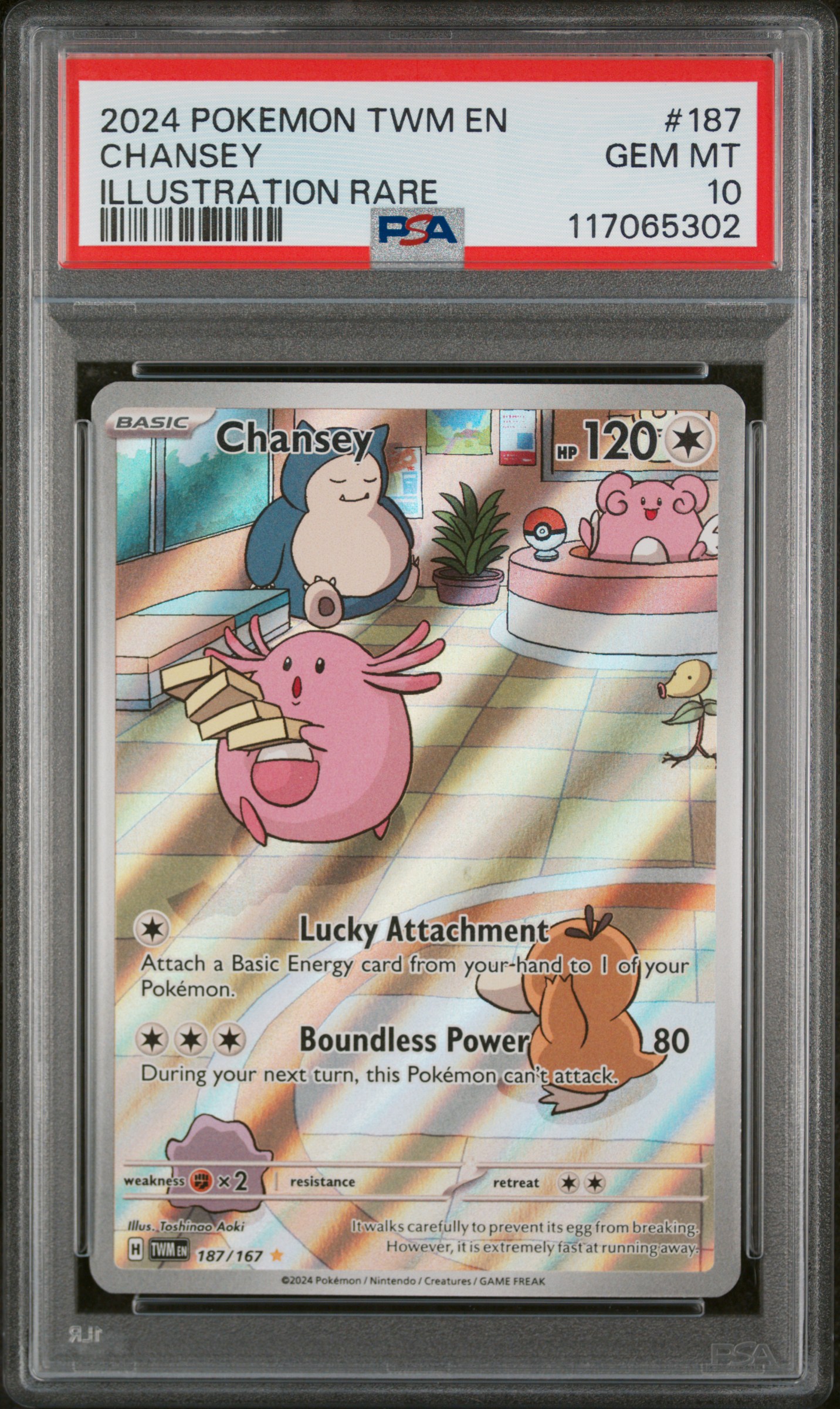 2024 #187 Chansey PSA 10 Twm EN-Twilight Masquerade
