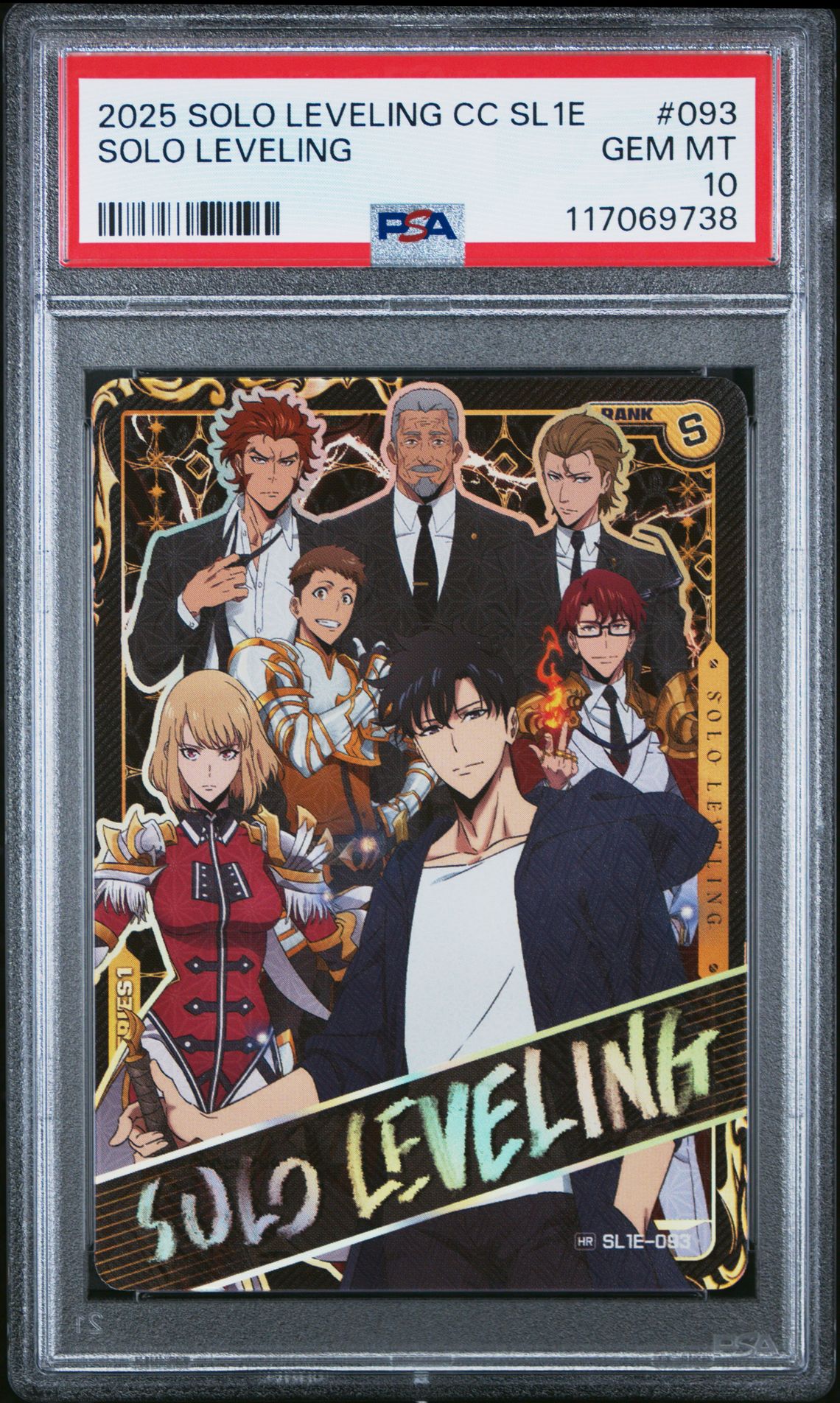 2025 Solo Leveling Collect Card Series 1 Solo Leveling #093 Gem Mt 10 front