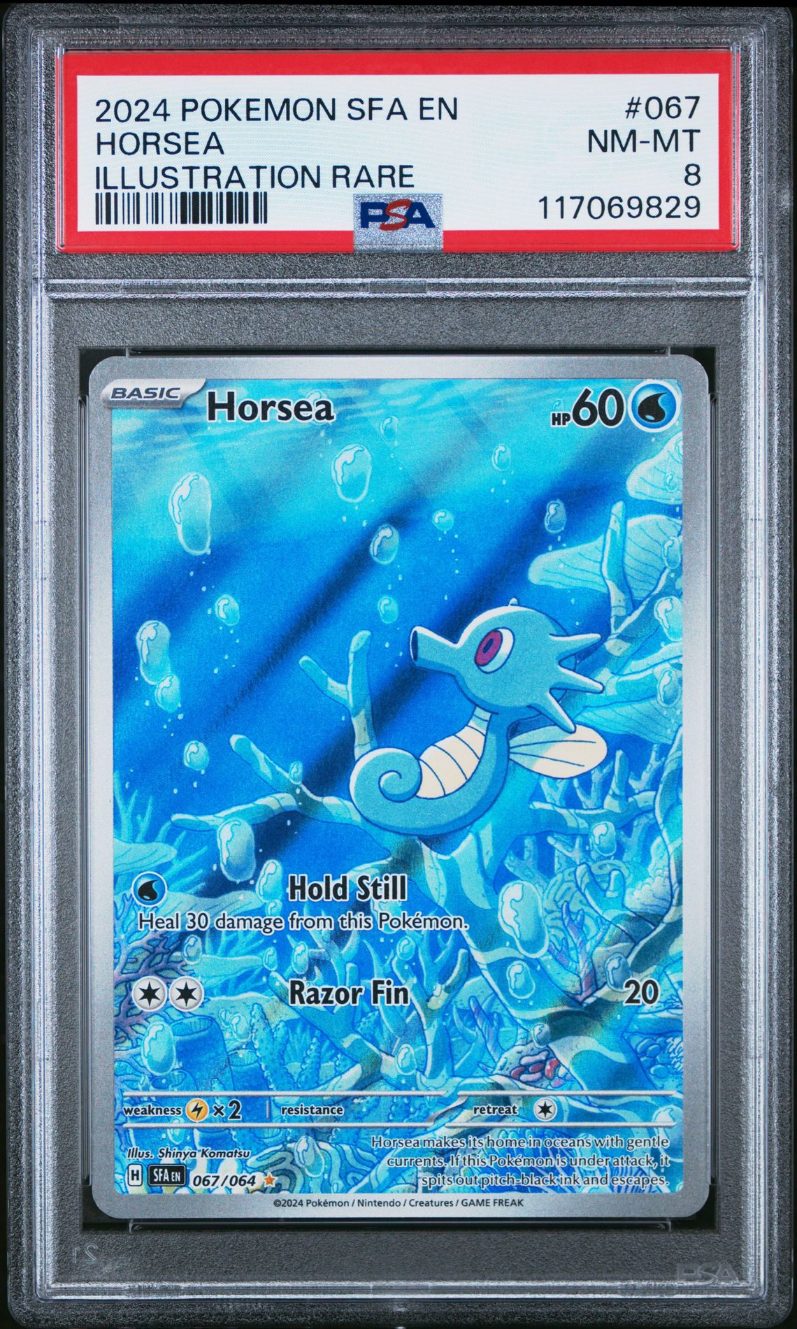 2024 Pokemon Sfa En-Shrouded Fable Horsea #067 (Illustration Rare) Nm-Mt 8 front