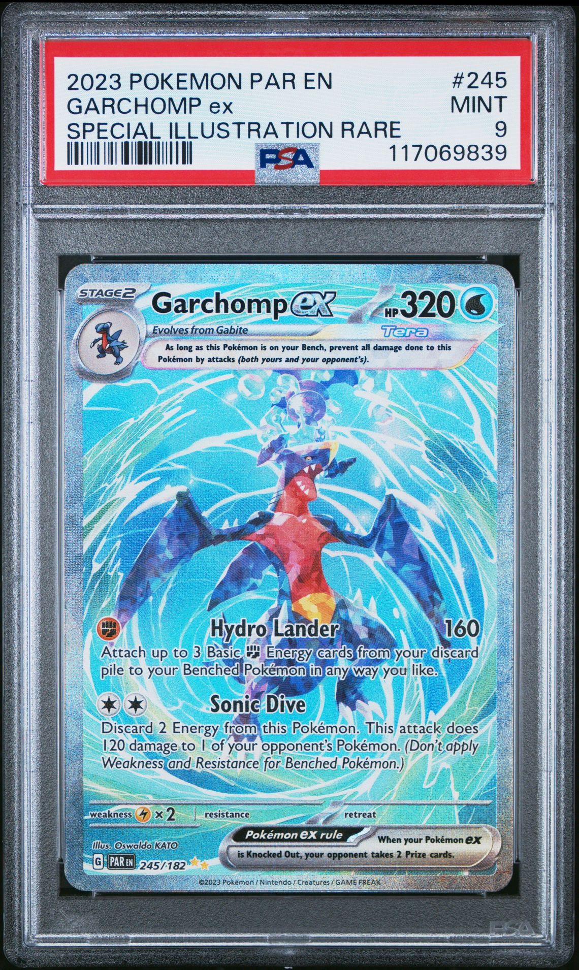 2023 Pokemon Par En-Paradox Rift Garchomp Ex #245 (Special Illustration Rare) Mint 9 front