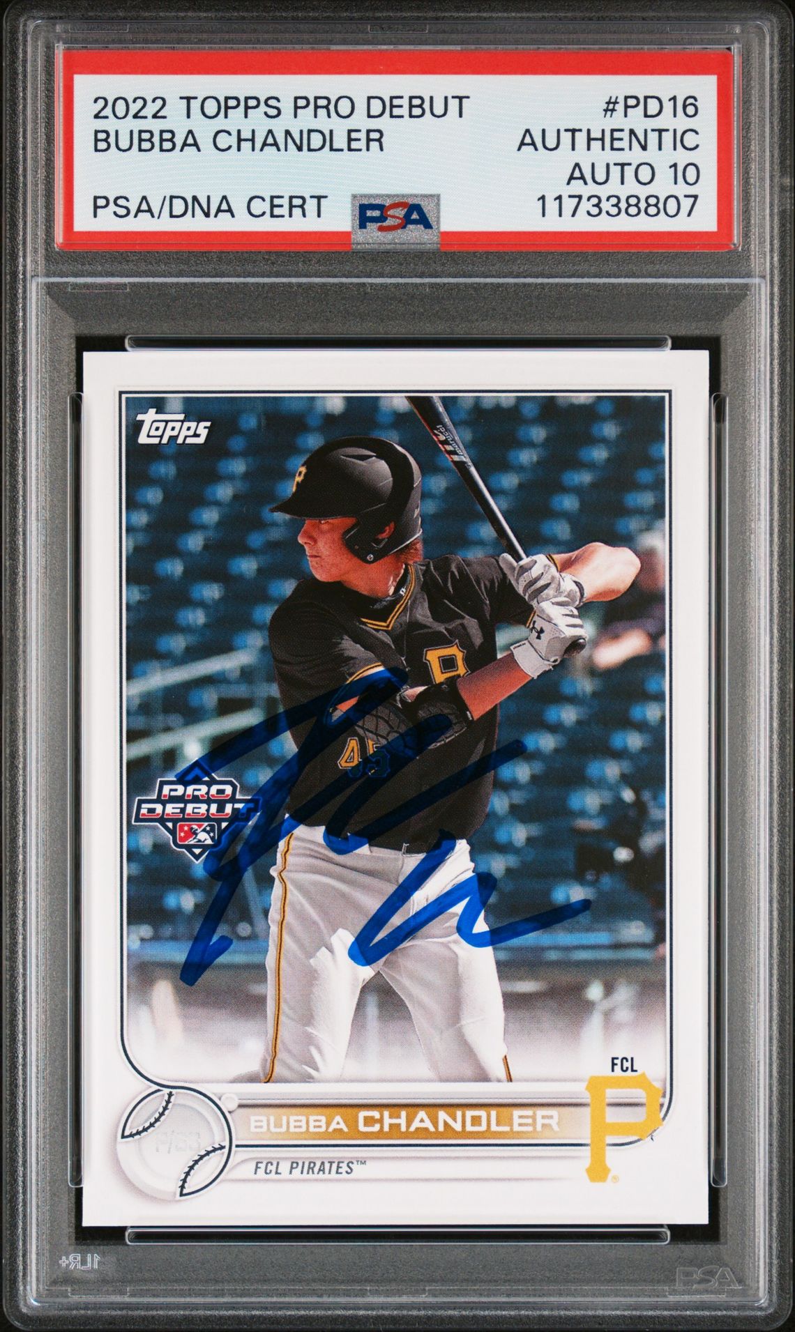 2022 Topps Pro Debut Bubba Chandler #Pd16 N0: Authentic front