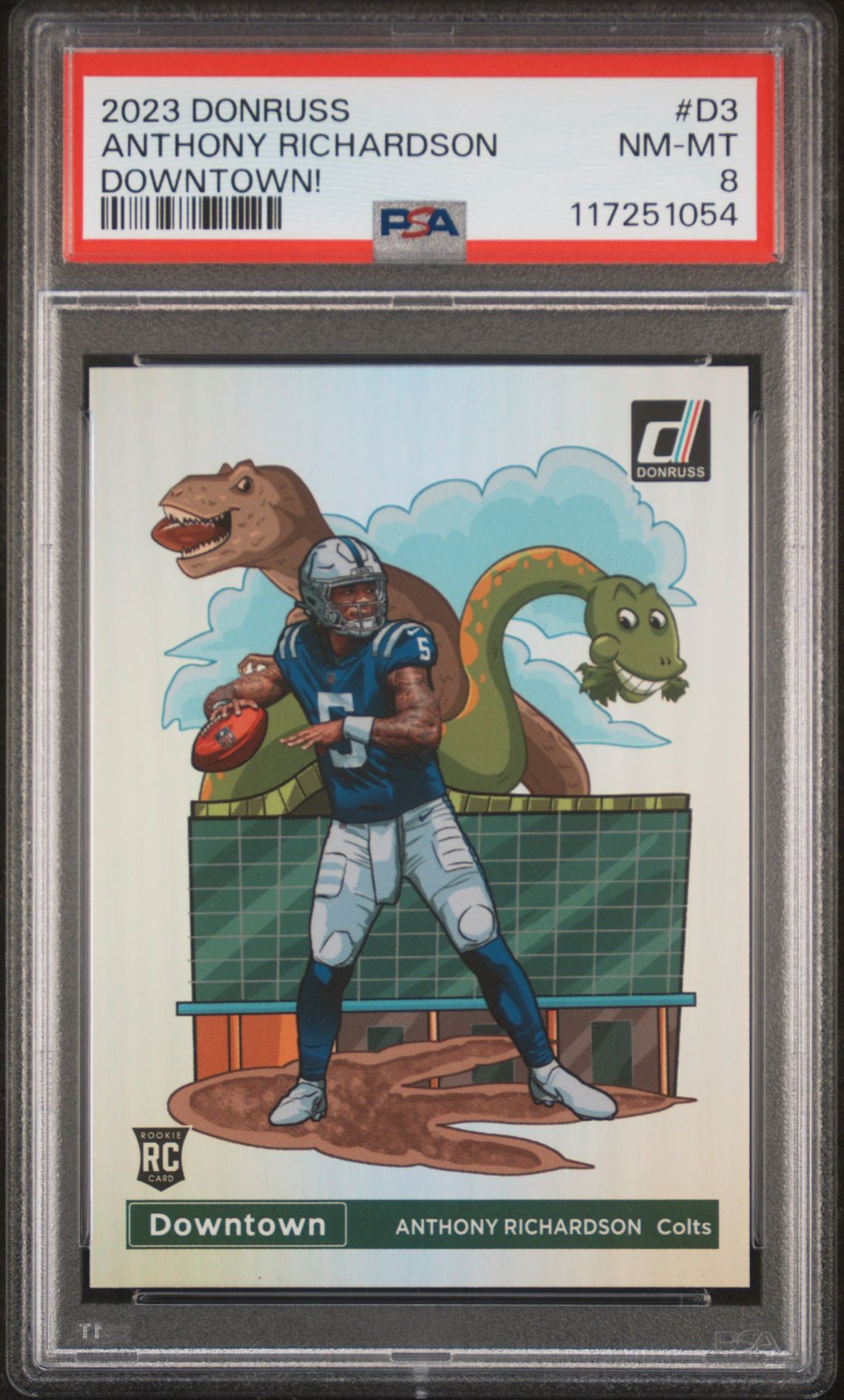 2023 Panini Donruss Downtown! Anthony Richardson #D3 Nm-Mt 8 front