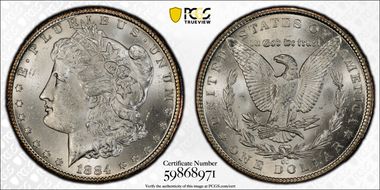 1884-CC $1 MS63