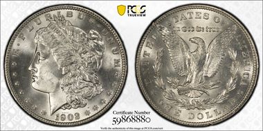 1902 $1 MS65+ 
