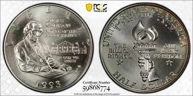 1993-W 50C Madison MS69