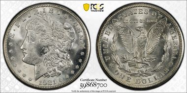 1921-S $1 MS64