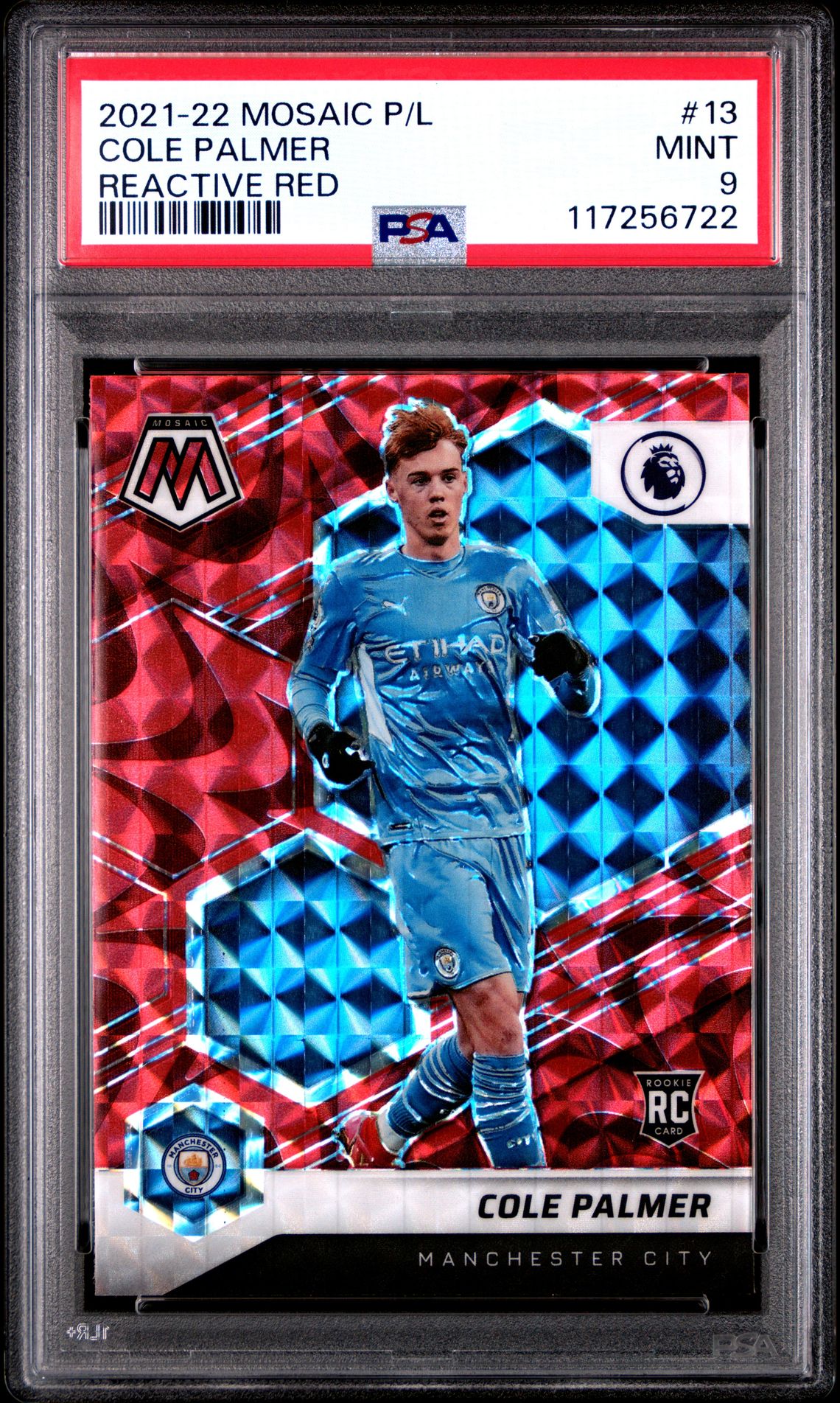 2021 Panini PANINI MOSAIC PREMIER LEAGUE REACTIVE RED #13 Cole Palmer front