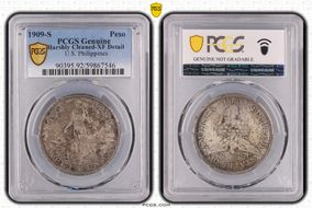 1909-S Peso KM-172  Ag N1