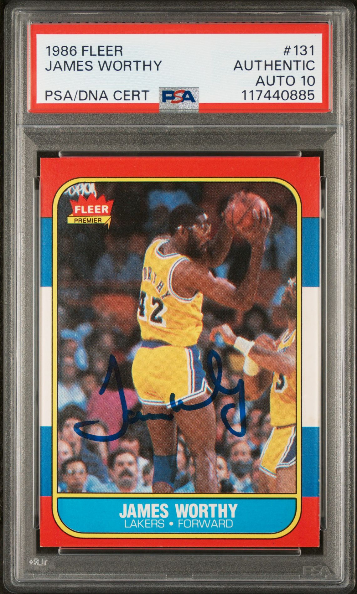 1986 Fleer FLEER #131 James Worthy front