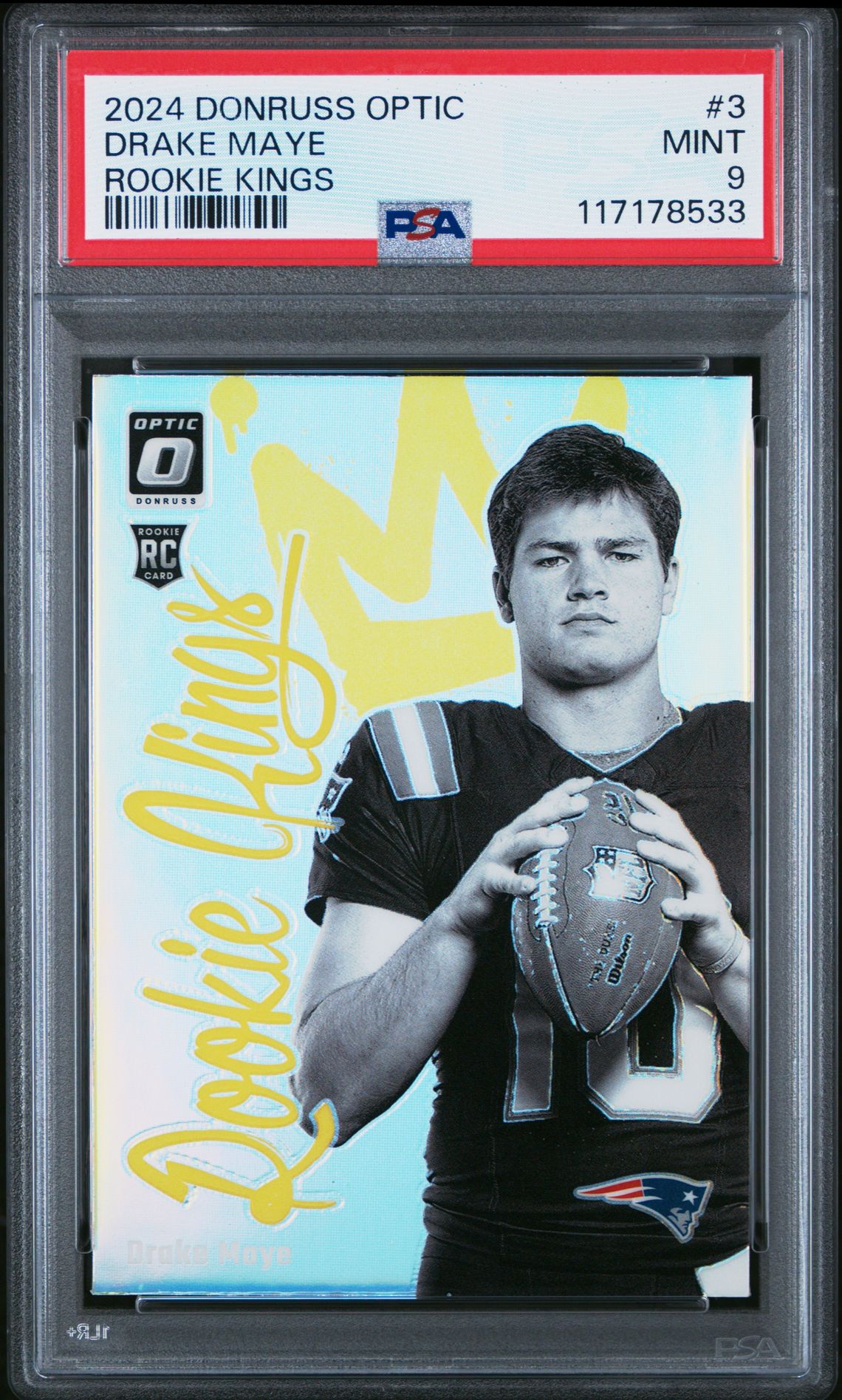 2024 Panini Donruss Optic Rookie Kings Drake Maye #3 Mint 9 front