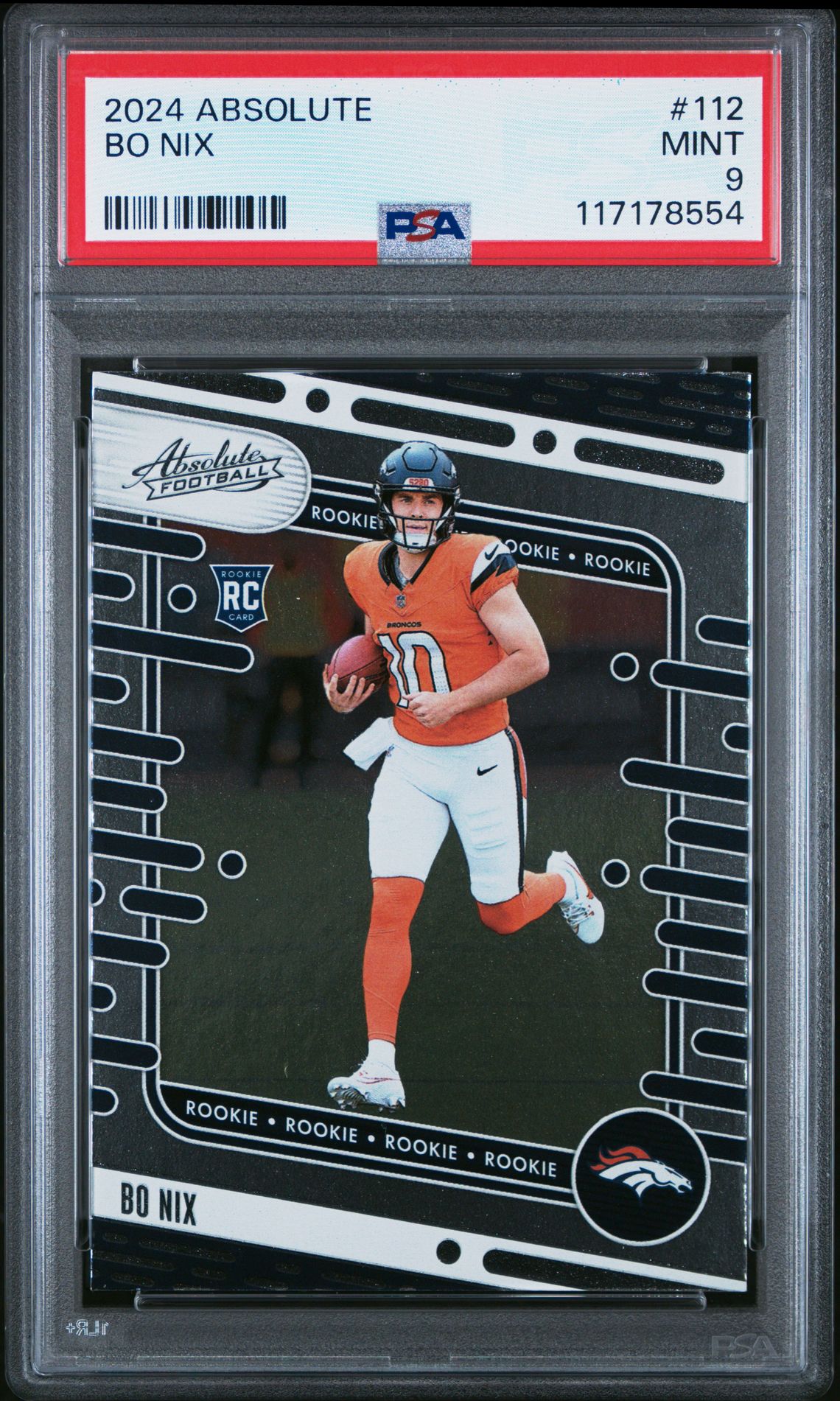 2024 Panini Absolute Bo Nix #112 Mint 9 front