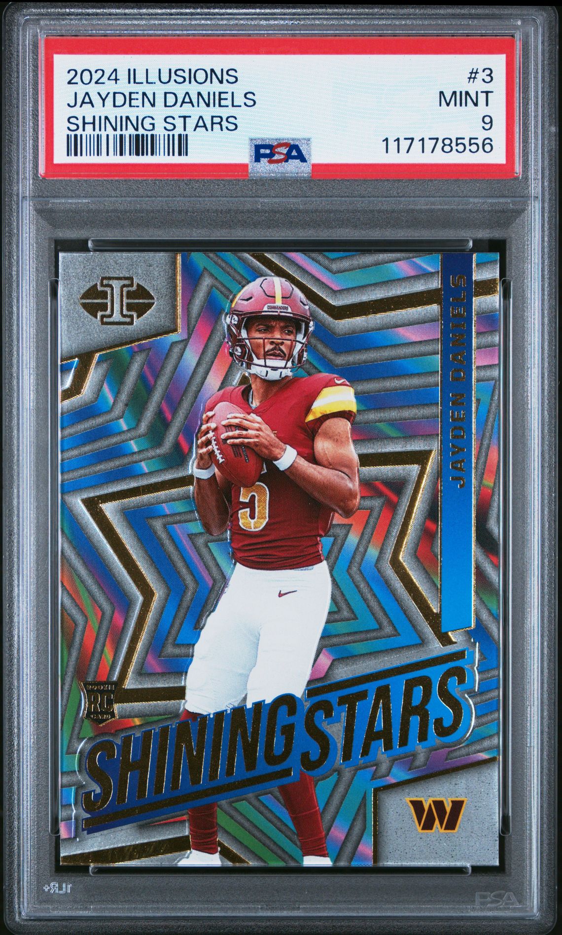 2024 Panini Illusions Shining Stars Jayden Daniels #3 Mint 9 front