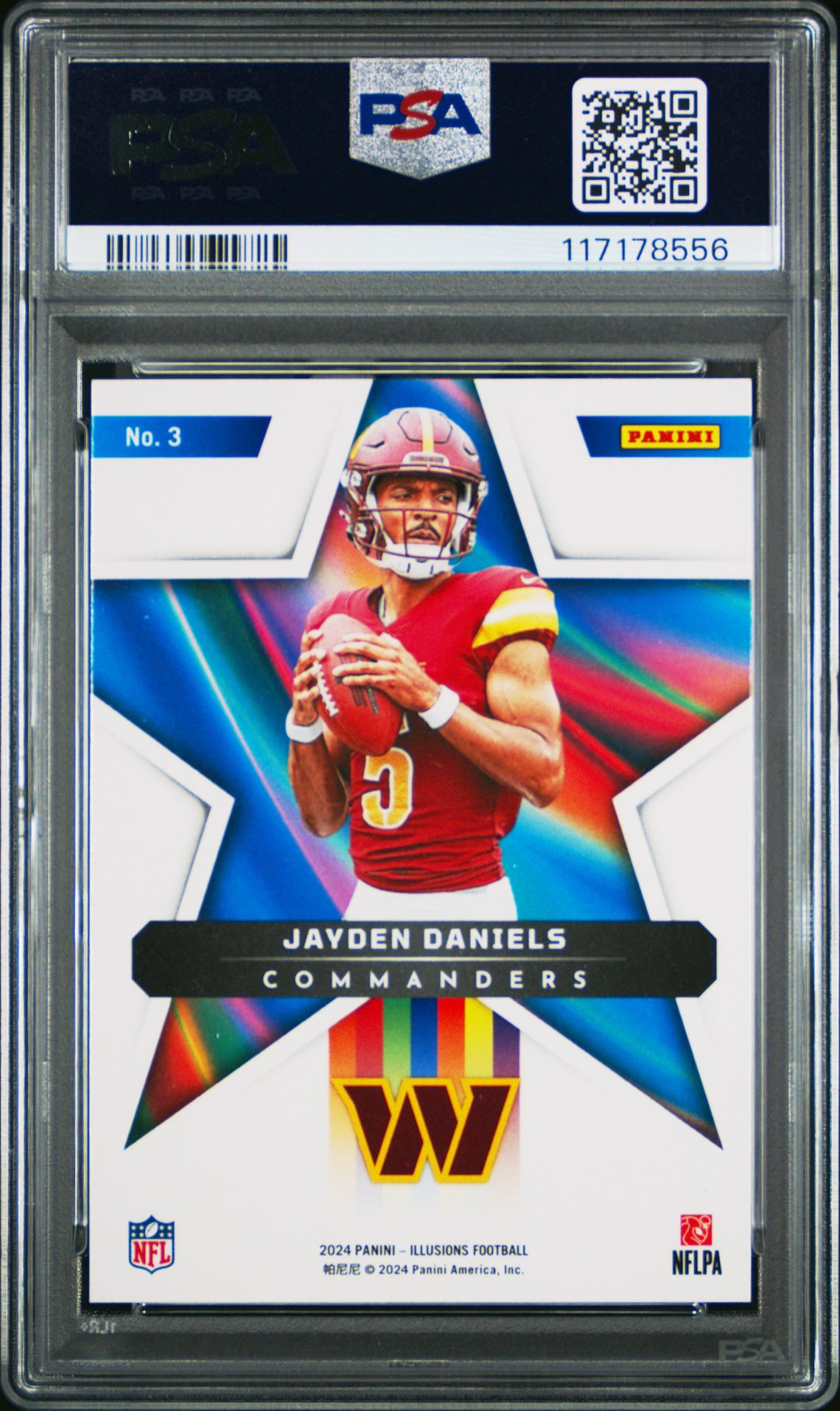 2024 Panini Illusions Shining Stars Jayden Daniels #3 Mint 9 back