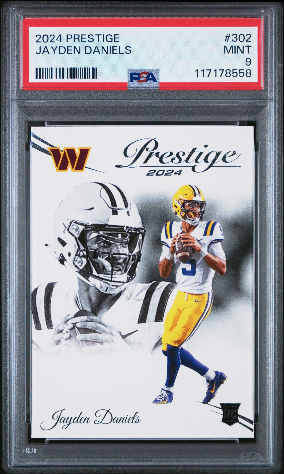 2024 Panini Prestige Jayden Daniels #302 Mint 9 front