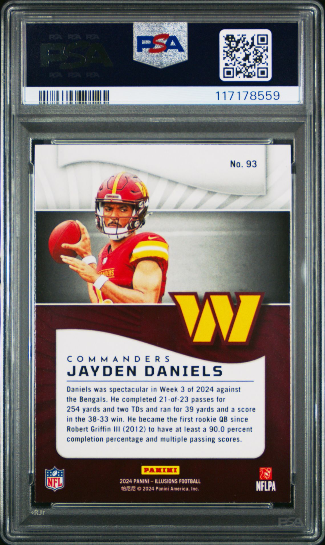 2024 Panini Illusions Jayden Daniels #93 (Retail) Nm-Mt 8 back