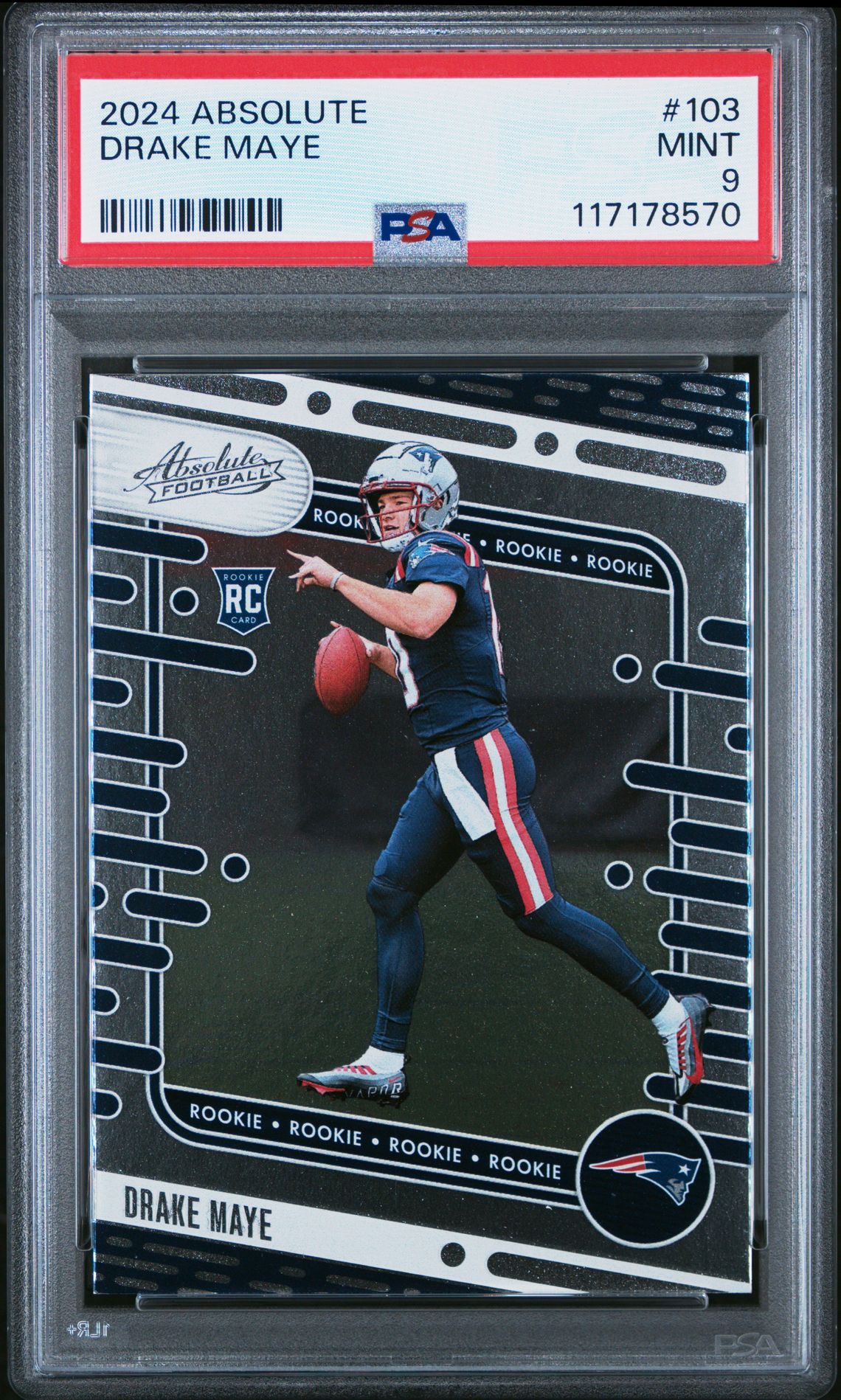 2024 Panini Absolute Drake Maye #103 Mint 9 front