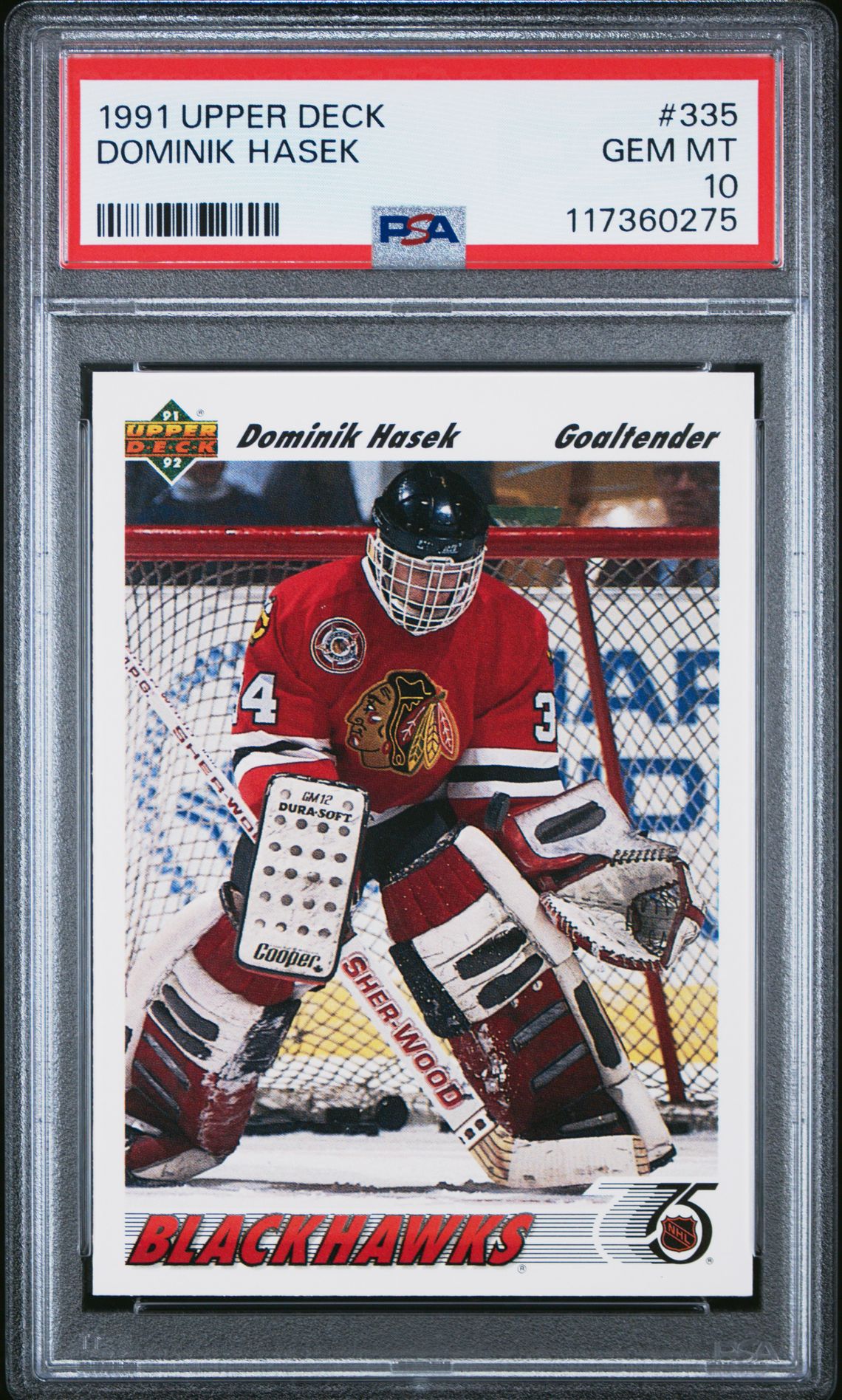 1991 Upper Deck #335 Dominik Hasek front