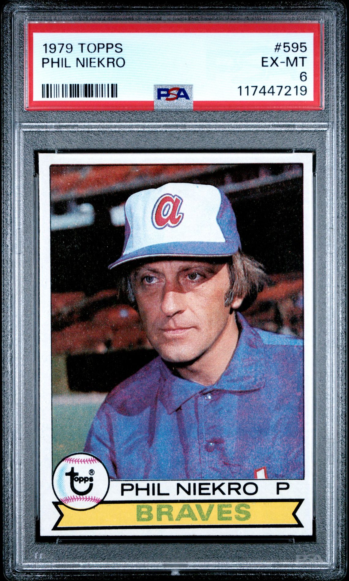 1979 Topps Phil Niekro #595 Ex-Mt 6 front