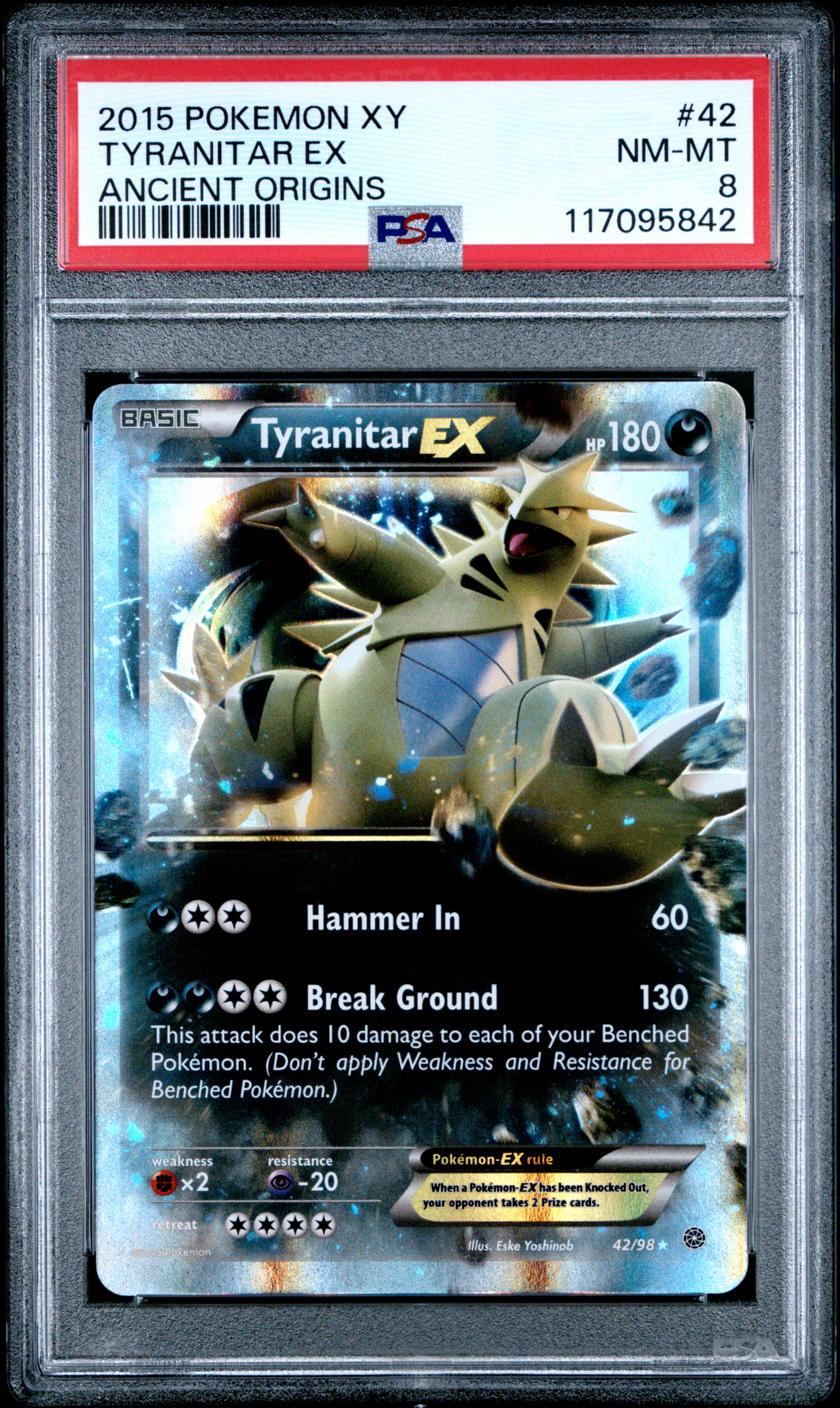 Vinz's 2015 Pokemon Xy Ancient Origins Tyranitar Ex Ancient