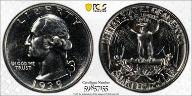 1939 25C PR67