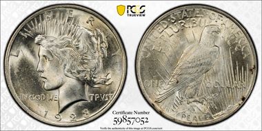 1923 $1 MS65