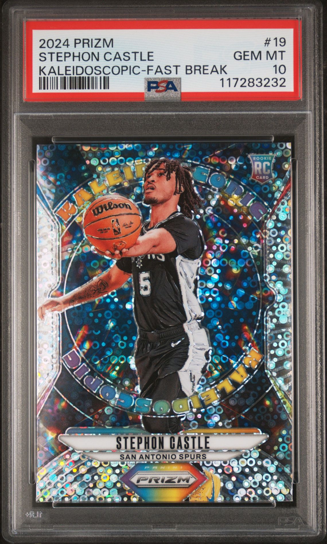 2024 Panini PANINI PRIZM KALEIDOSCOPIC FAST BREAK #19 Stephon Castle front
