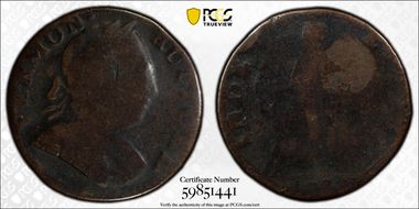 1787 VT 1/2P Bust Right FR2BN
