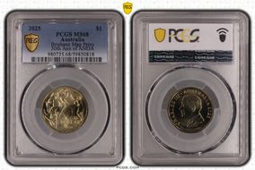 2025 $1 Brisbane Map Privy 30th Ann of ANDA MS68