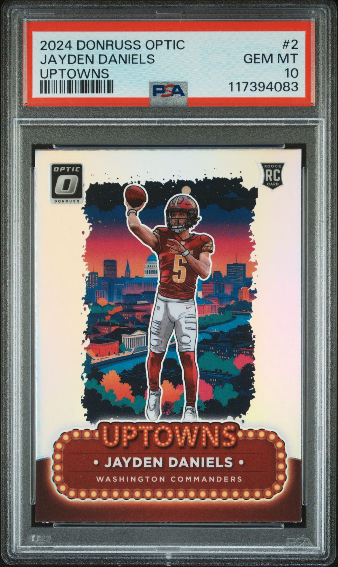 2024 Panini PANINI DONRUSS OPTIC UPTOWNS #2 Jayden Daniels front