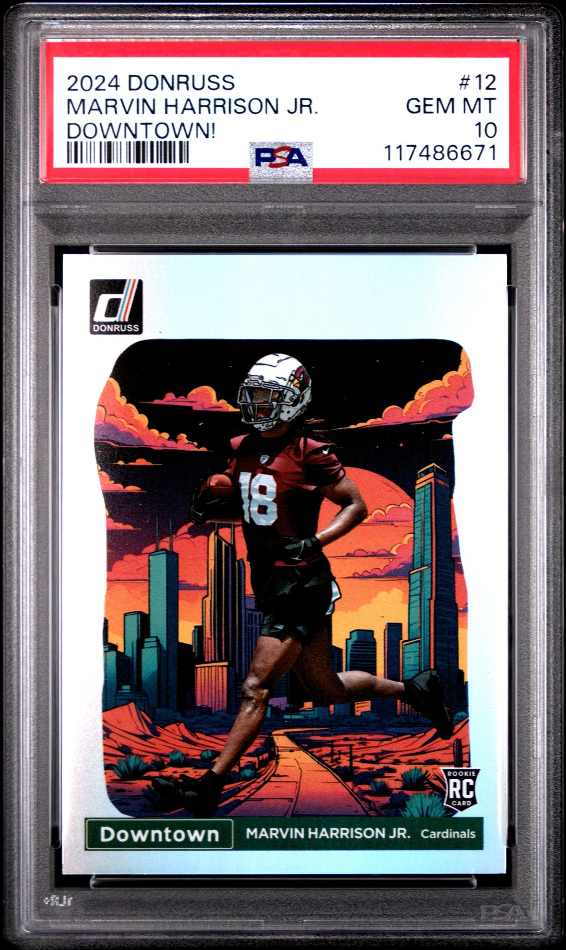 2024 Panini PANINI DONRUSS DOWNTOWN! #12 Marvin Harrison Jr. front
