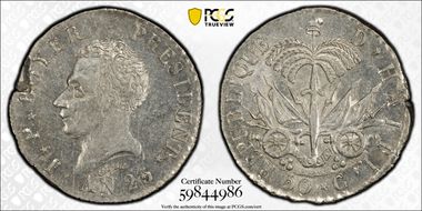 AN 25 (1828) 50C KM-20 Silver AU55