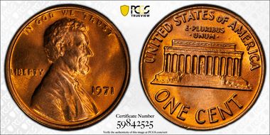 1971 1C MS67+ RD