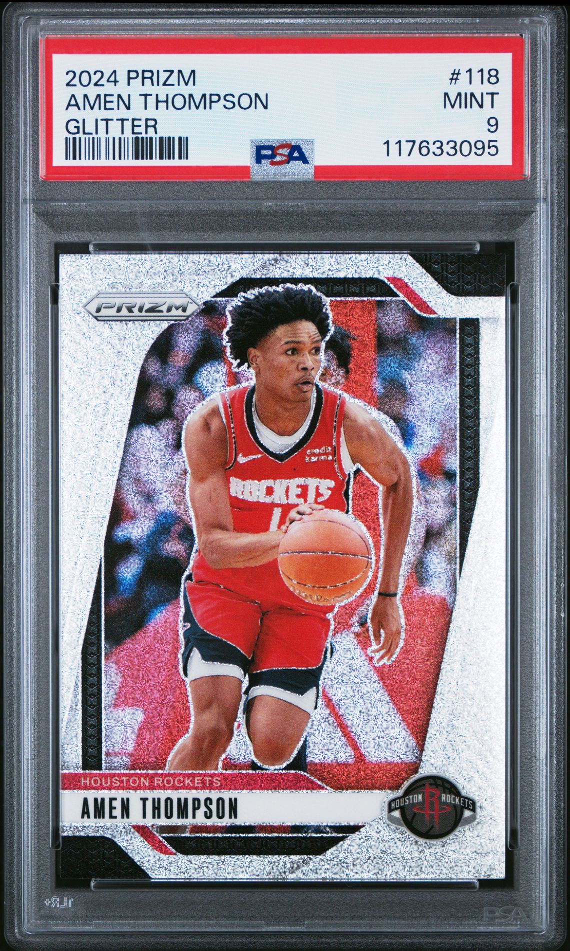 2024 Panini Prizm Amen Thompson #118 (Glitter) Mint 9 front