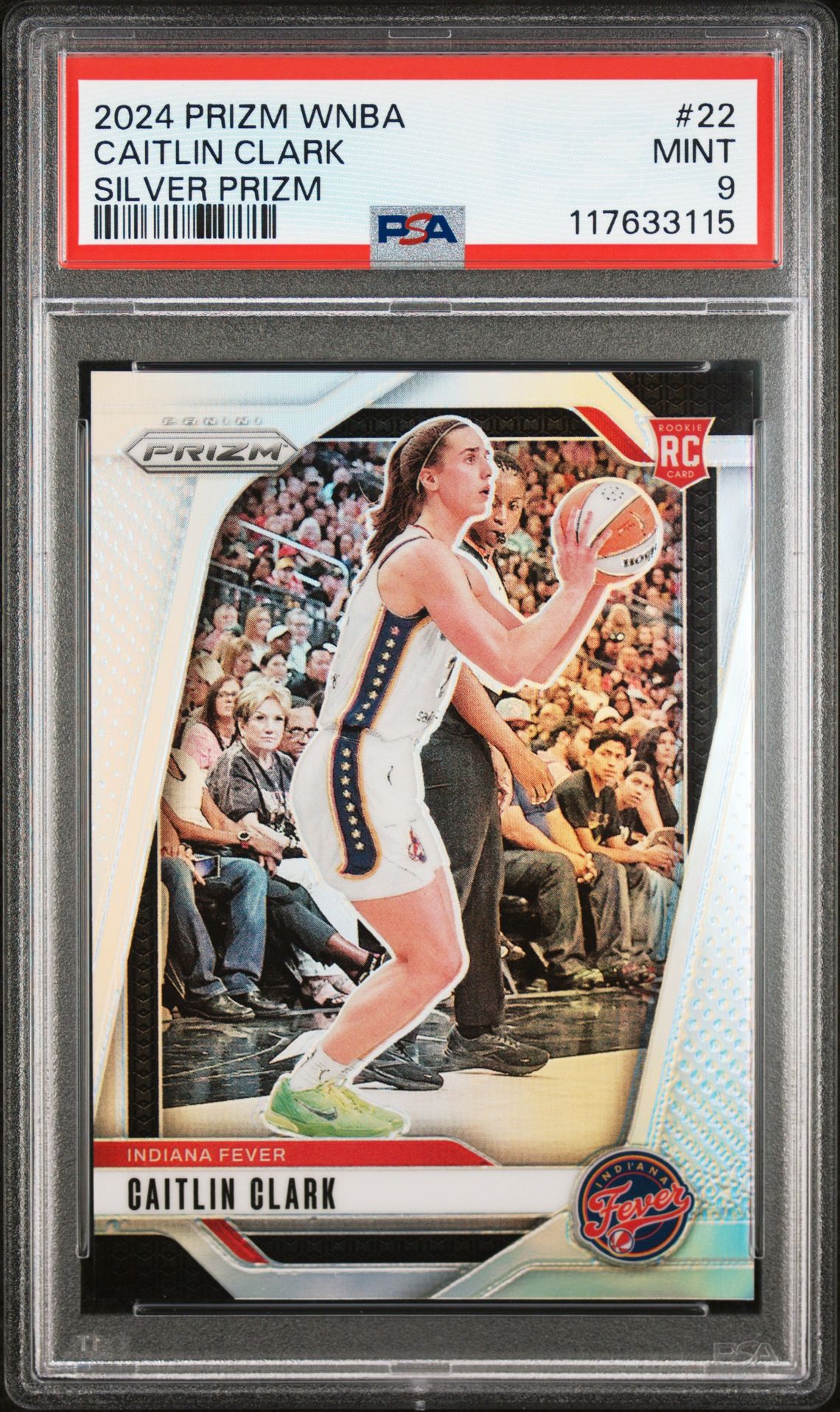 2024 Panini Prizm Wnba Caitlin Clark #22 (Silver Prizm) Mint 9 front