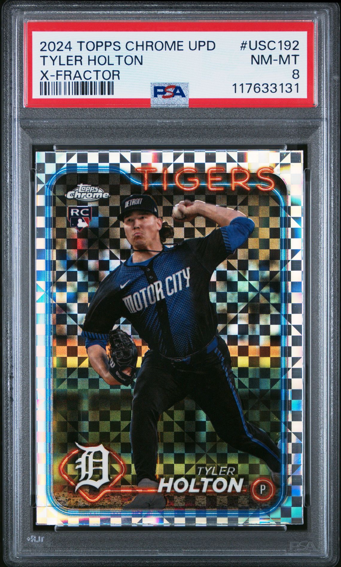 2024 Topps Chrome Update Tyler Holton #Usc192 (X-Fractor) Nm-Mt 8 front