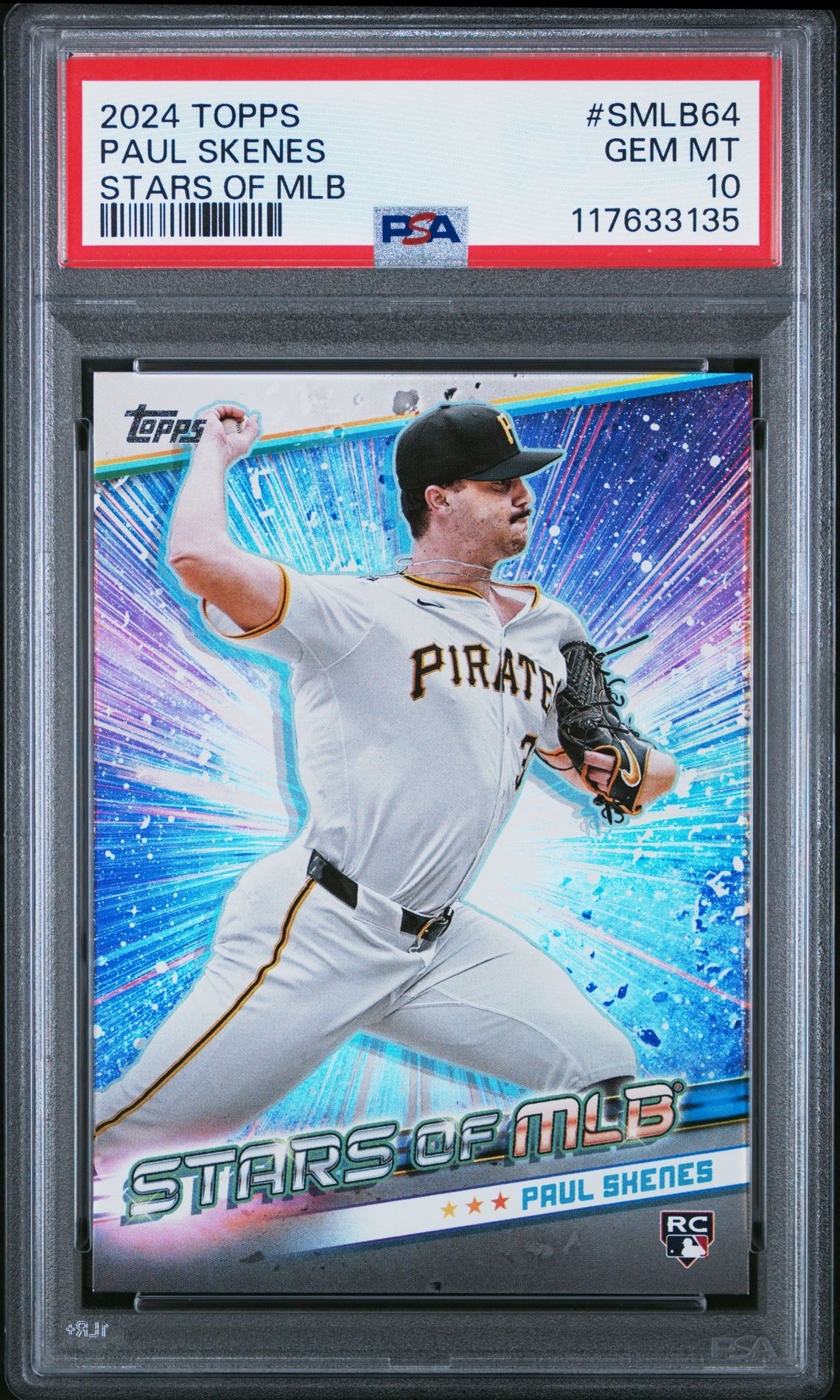 2024 Topps Stars Of Mlb Paul Skenes #Smlb64 (Update) Gem Mt 10 front