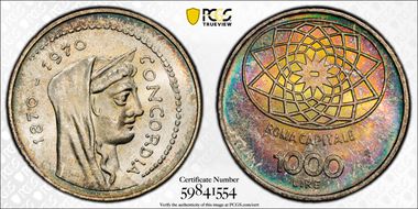 1970-R 1000 L Rome MS67