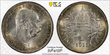 1915 Corona KM-2820  Ag MS66