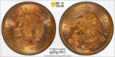 1955-Mo 50C MS66RD