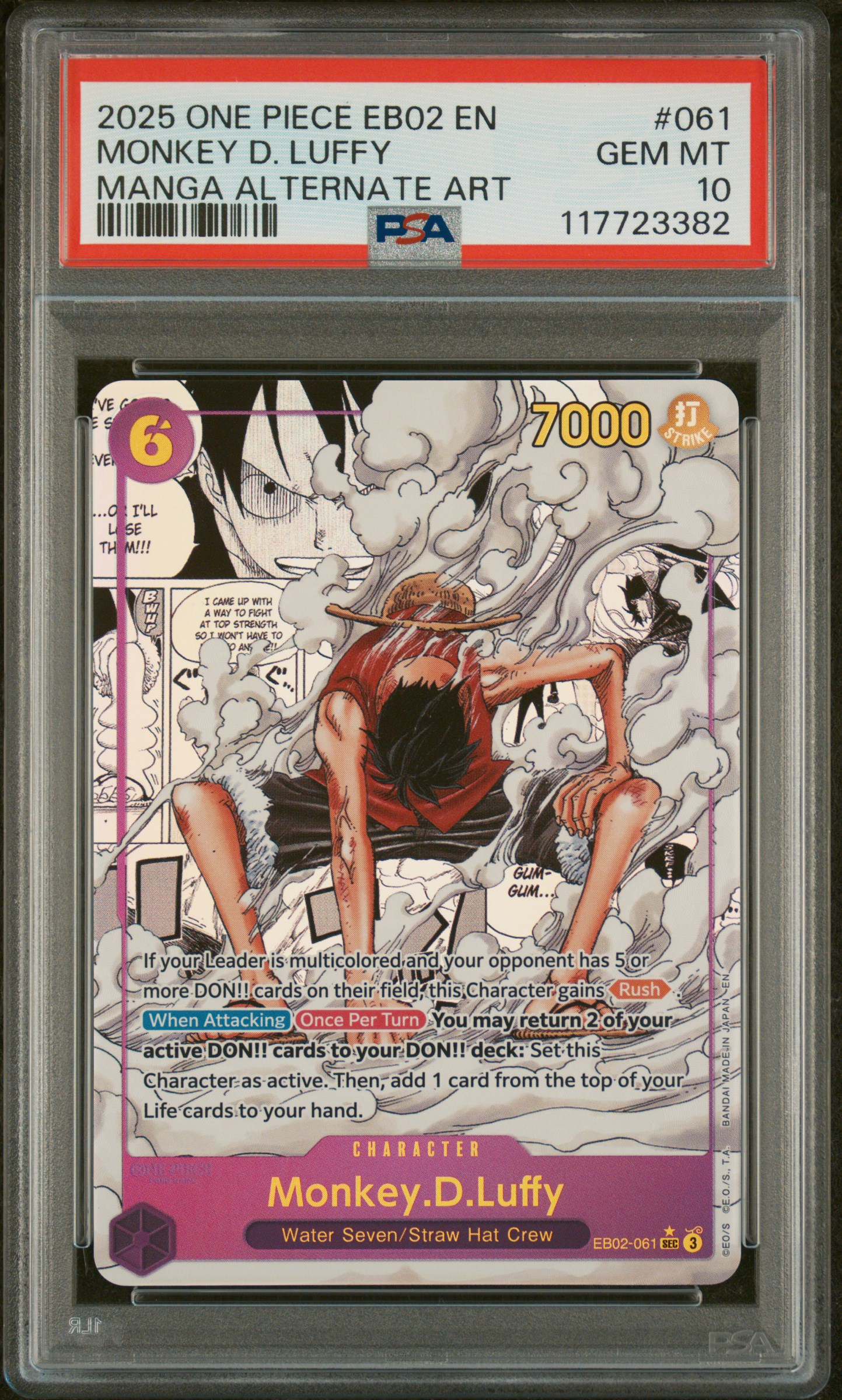 Anime - 25th Japanese eBay collection]Monkey PSA10 EB02 ルフィ 