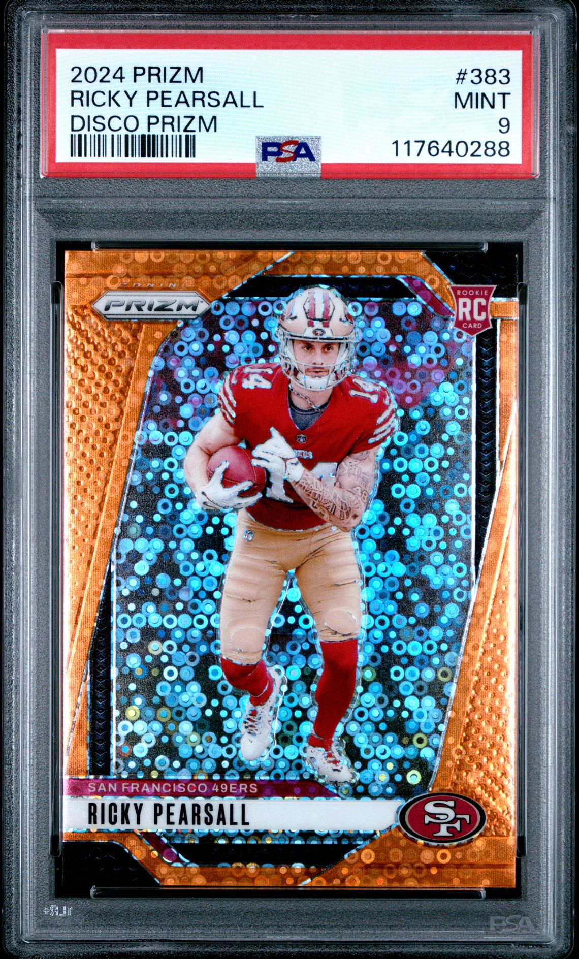 2024 Panini Prizm Ricky Pearsall #383 (Disco Prizm) Mint 9 front