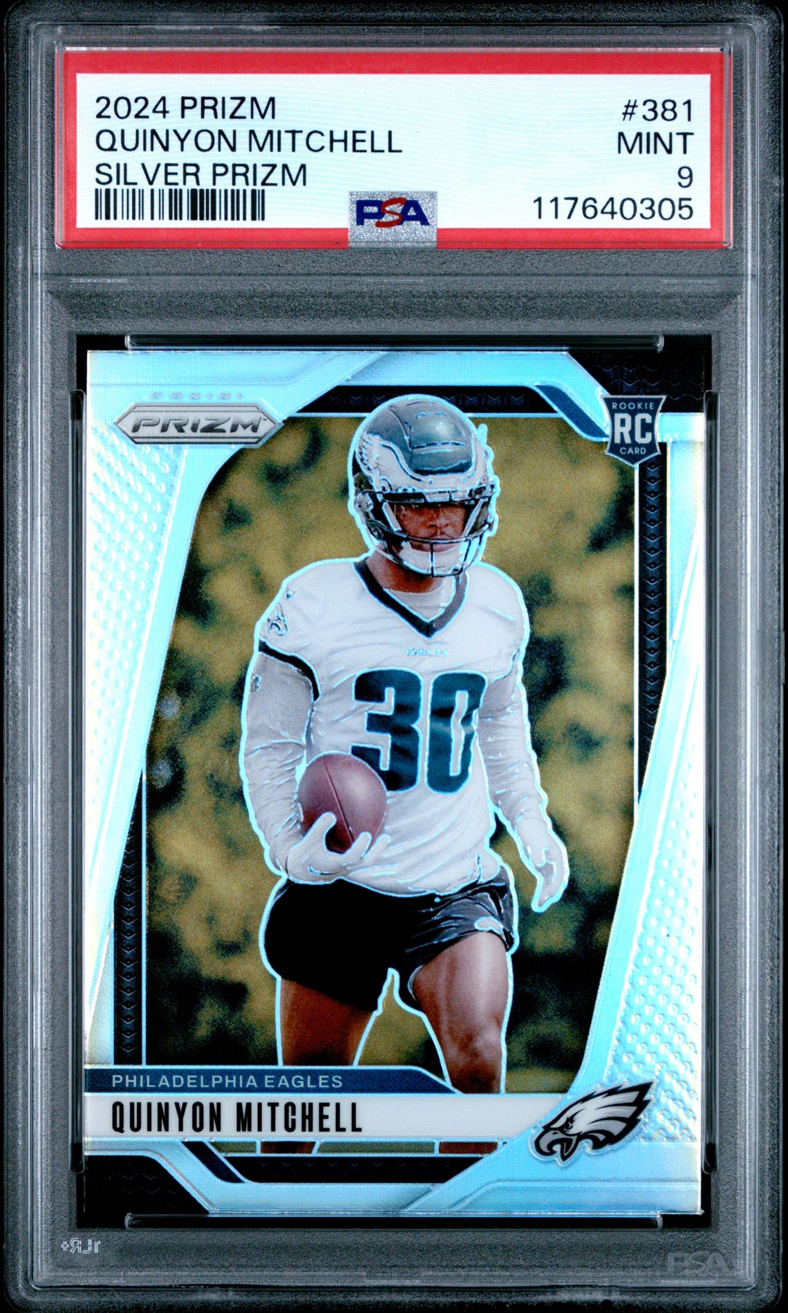 2024 Panini Prizm Quinyon Mitchell #381 (Silver Prizm) Mint 9 front