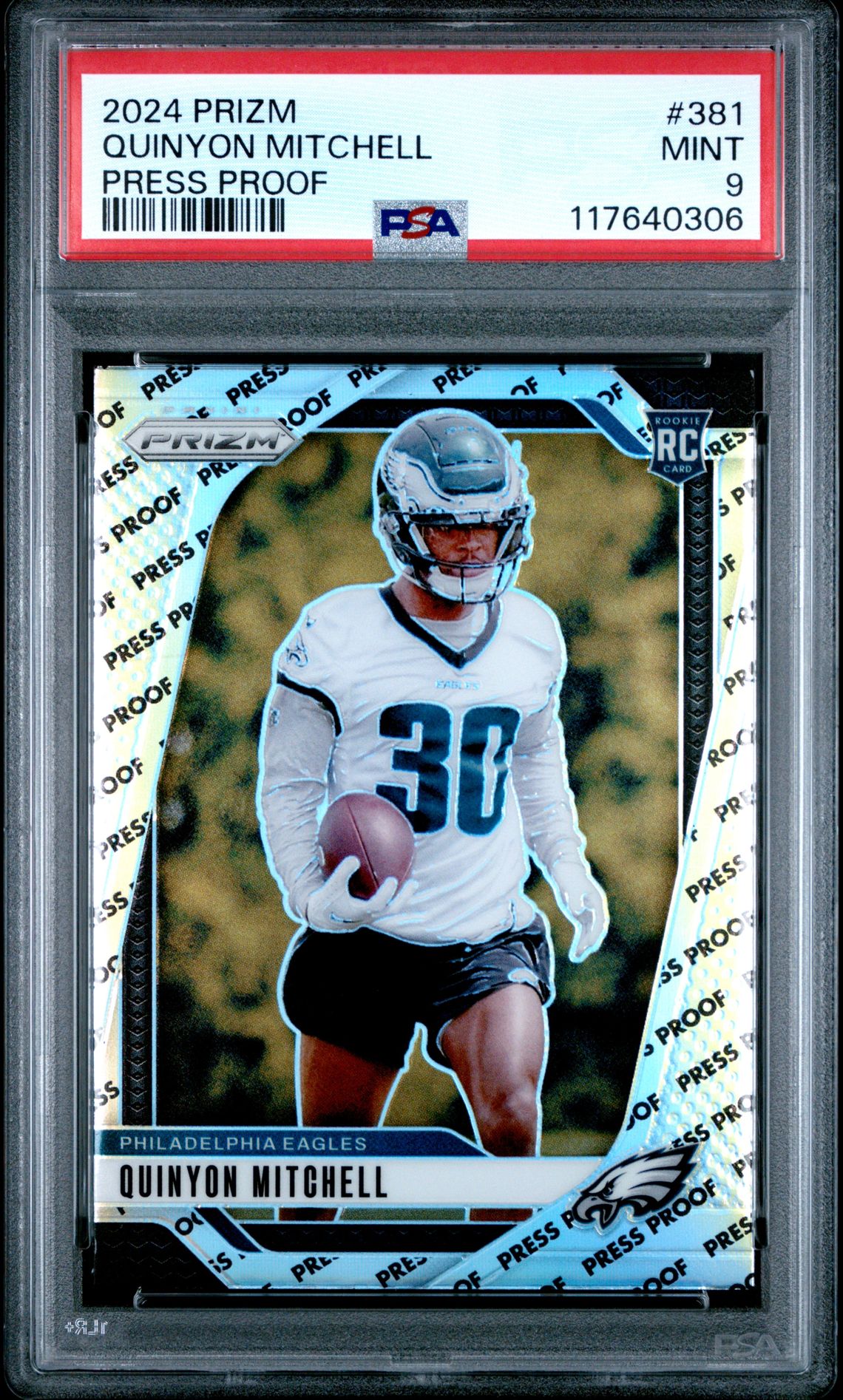 2024 Panini Prizm Quinyon Mitchell #381 (Press Proof) Mint 9 front