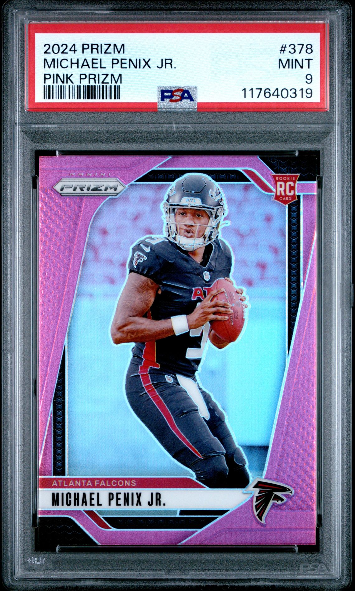 2024 Panini Prizm Michael Penix Jr. #378 (Pink Prizm) Mint 9 front