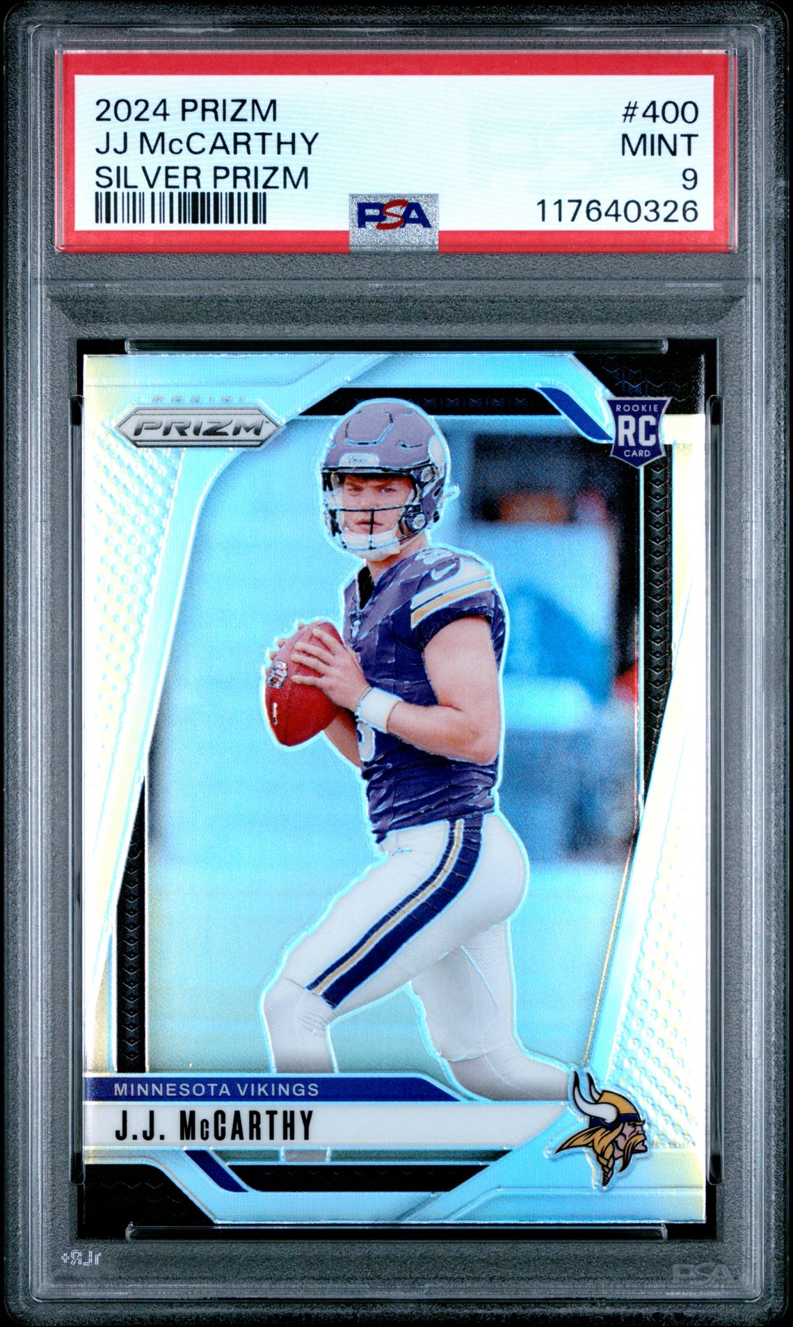 2024 Panini Prizm Jj Mccarthy #400 (Silver Prizm) Mint 9 front