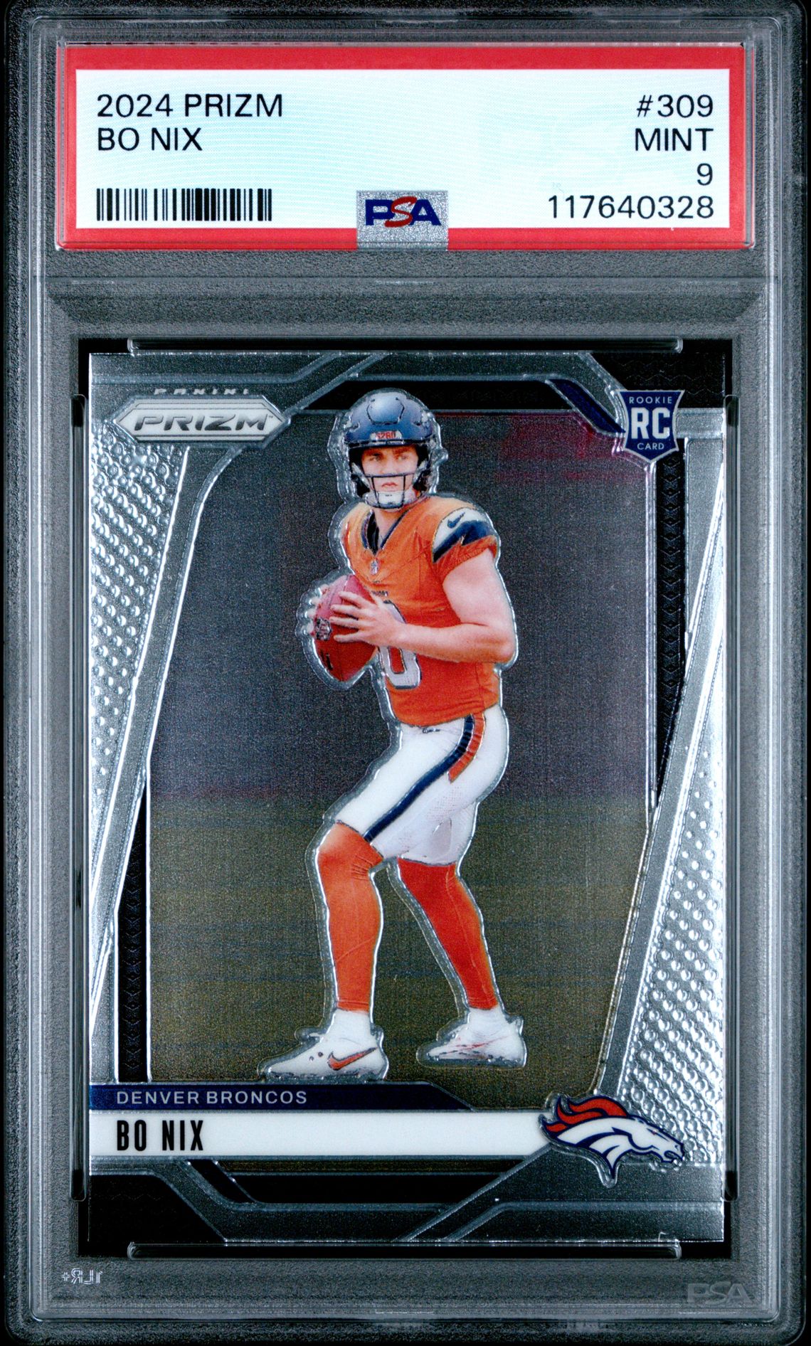 2024 Panini Prizm Bo Nix #309 Mint 9 front