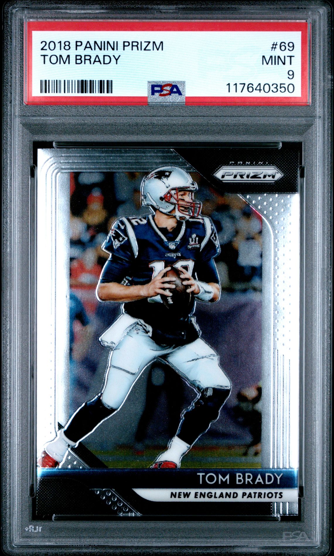 2018 Panini Prizm Tom Brady #69 Mint 9 front