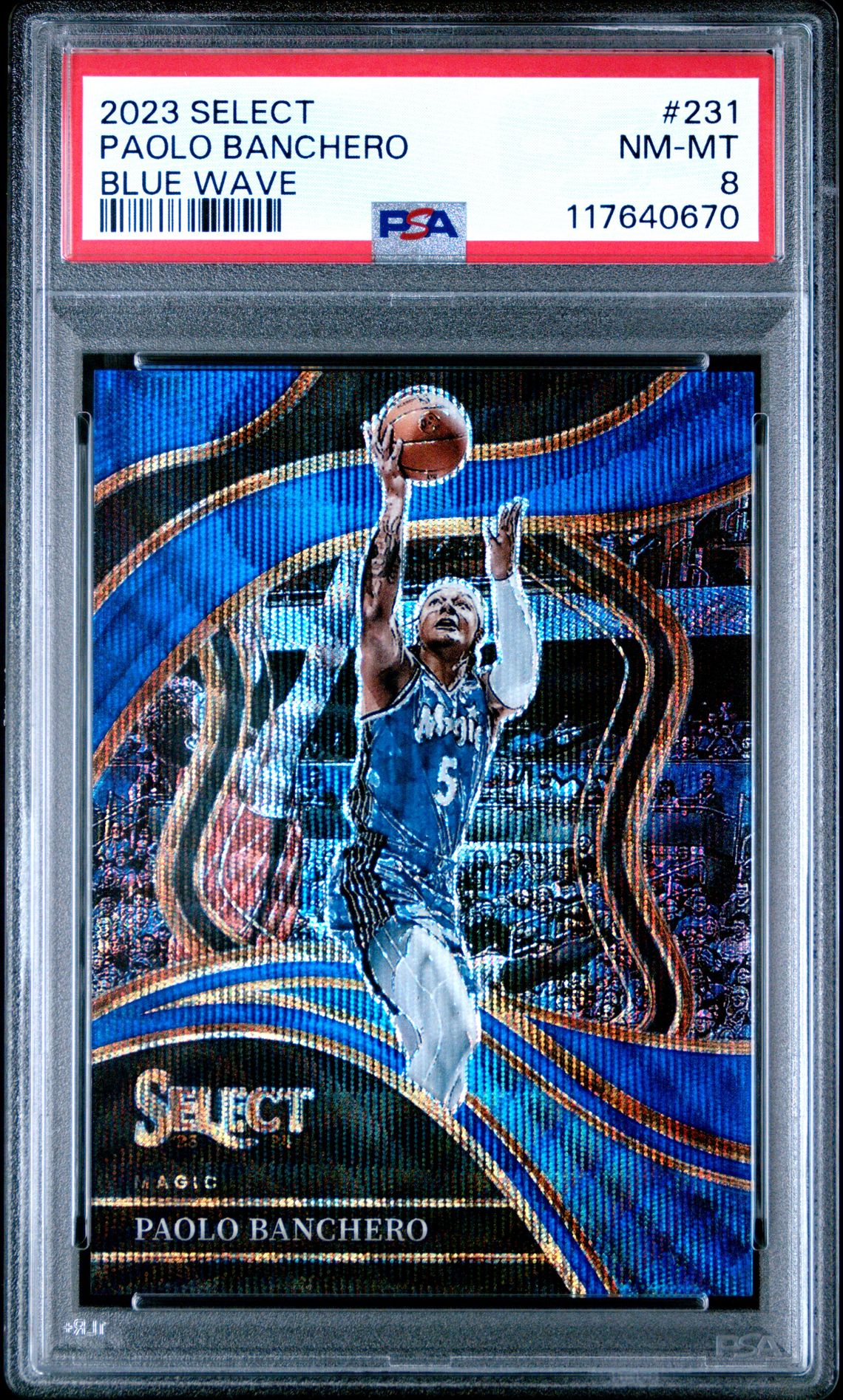 2023 Panini Select Paolo Banchero #231 (Blue Wave) Nm-Mt 8 front